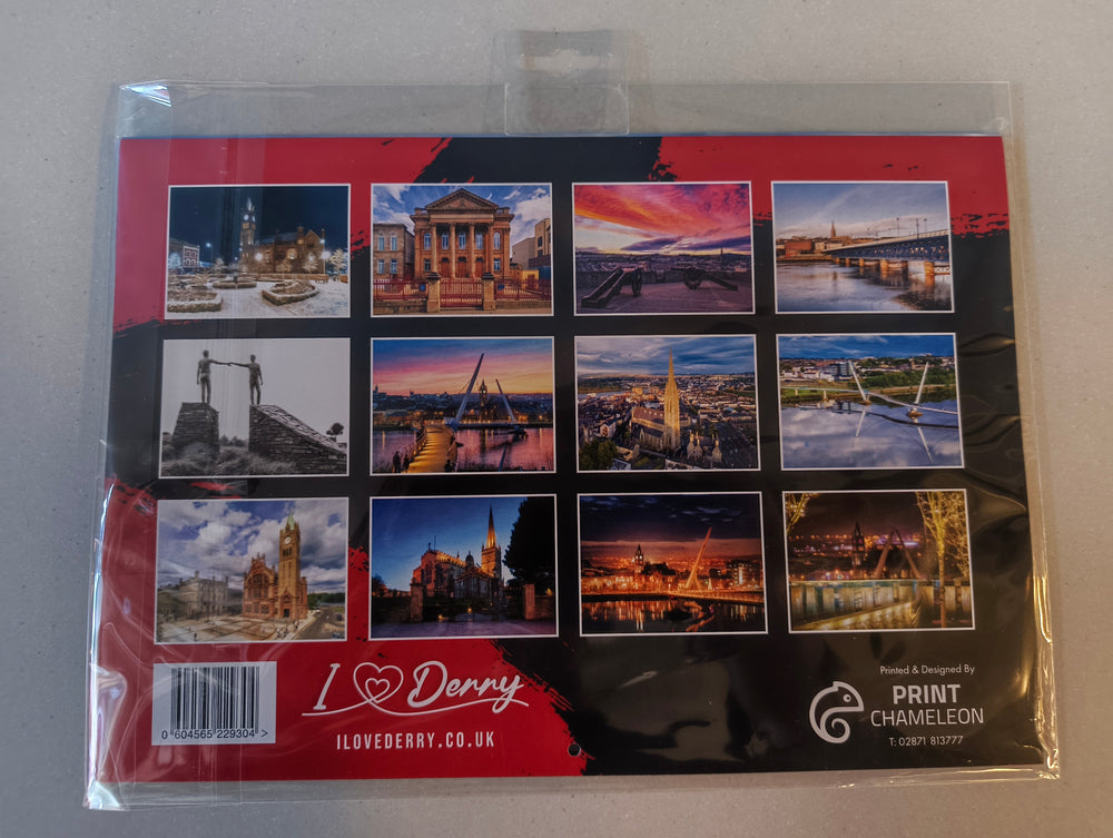 Derry Calendar 2026 - Landscape (A4)