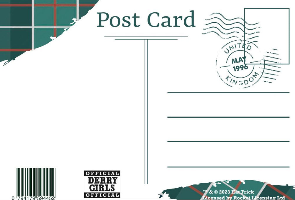 Official Derry Girls Postcard - Cast