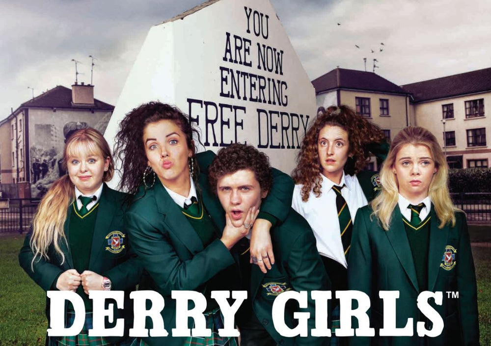 
            
                Load image into Gallery viewer, Official Derry Girls Postcard - Cast
            
        
