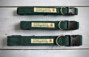 Tweed Dog Collar With Plastic Buckle