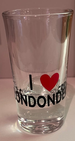 I Love Londonderry Shot Glass