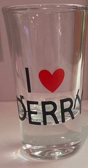 I Love Derry Shot Glass