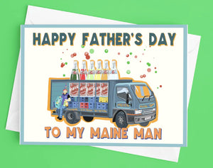 'Maine Man' Fathers Day Card by DNT