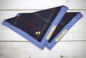Tweed Neckerchief Bandana For Dogs