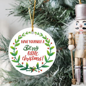 'Have Yourself A Derry Little Christmas' Typography Decoration