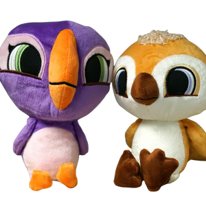 Isabelle & Phoenix Plush from Puffin Rock and the New Friends Movie