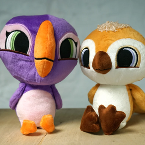 Isabelle & Phoenix Plush from Puffin Rock and the New Friends Movie
