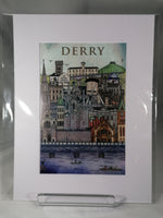 John Rooney Derry Collage Print