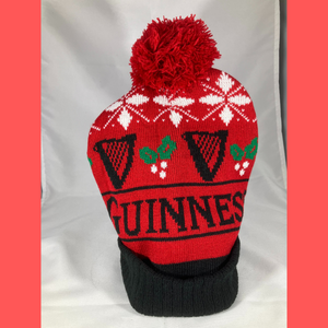 
            
                Load image into Gallery viewer, Guinness Red/Blk Harp &amp;amp; Holly Hat
            
        
