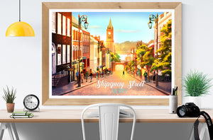 
            
                Load image into Gallery viewer, Derry Nice Things &amp;#39;Shipquay Street&amp;#39; Print A4
            
        
