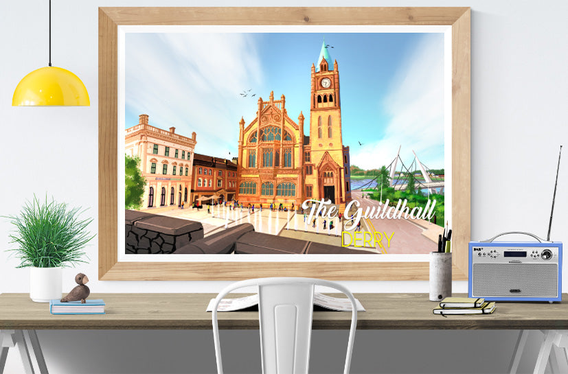 
            
                Load image into Gallery viewer, Derry Nice Things &amp;#39;The Guildhall&amp;#39; Print A4
            
        