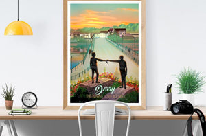 Derry Nice Things 'The Town I Love So Well' Print A4