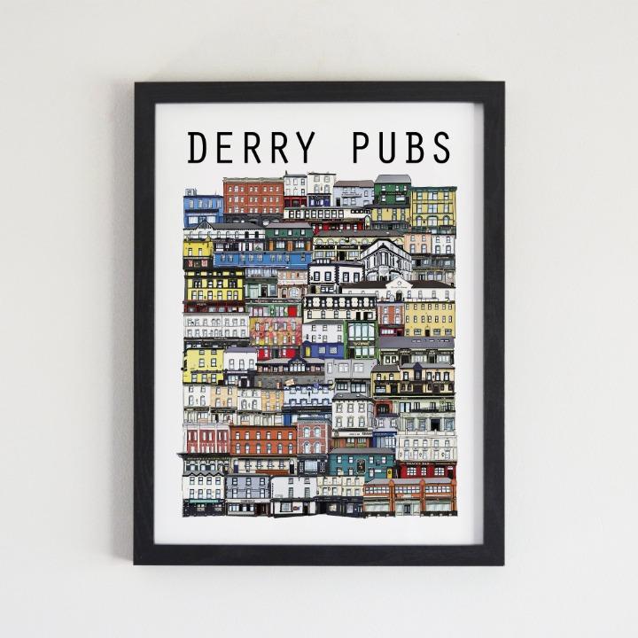 
            
                Load image into Gallery viewer, Derry Pubs Print
            
        