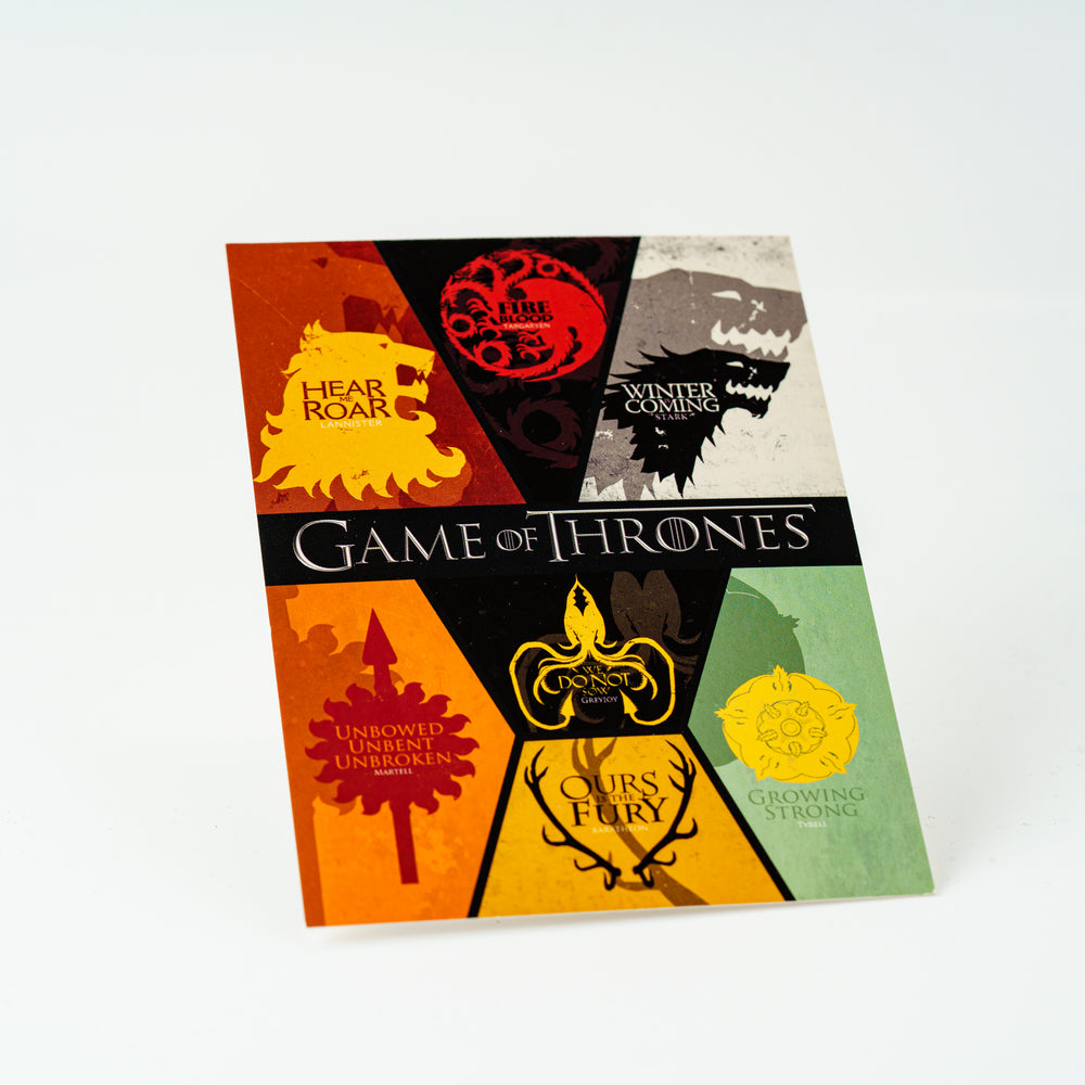 
            
                Load image into Gallery viewer, Game of Thrones Postcard- Sigils
            
        