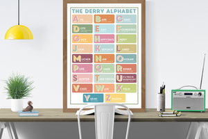 Derry Nice Things 'Derry Alphabet' Print A4
