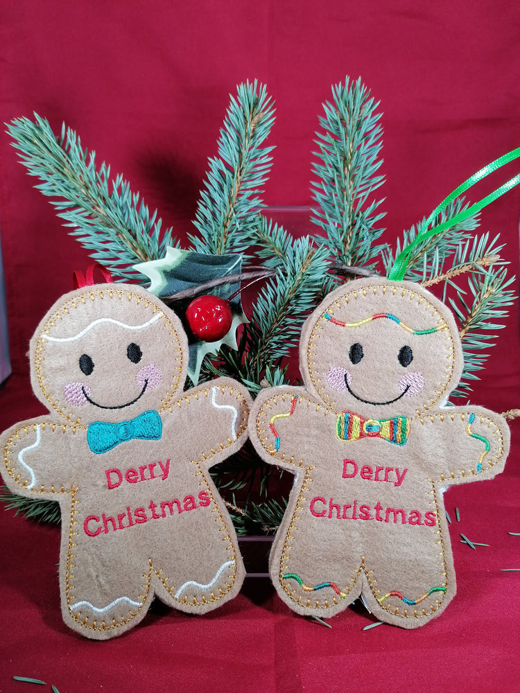 
            
                Load image into Gallery viewer, Gingerbread Derry Christmas Decoration
            
        