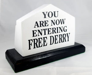 Checkpoint Charlie Mounted Free Derry Corner Ornament