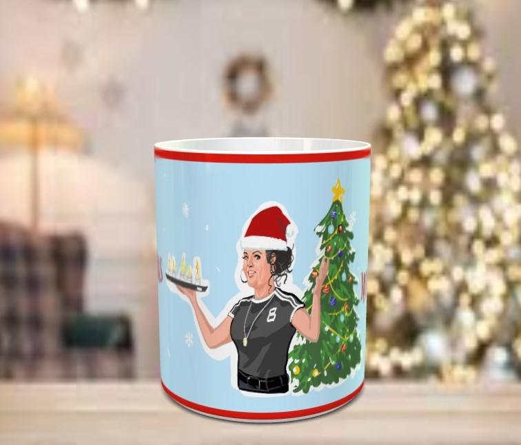
            
                Load image into Gallery viewer, Derry Girls Michelle &amp;#39;Slainte Motherf*ckers&amp;#39; Christmas Mug
            
        