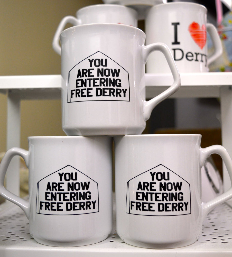 
            
                Load image into Gallery viewer, Checkpoint Charlie &amp;#39;Free Derry Corner&amp;#39; Mug
            
        