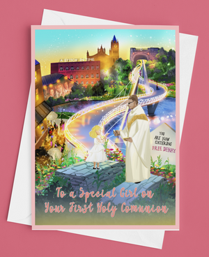 
            
                Load image into Gallery viewer, Special Girl &amp;#39;First Communion&amp;#39; Greetings Card
            
        