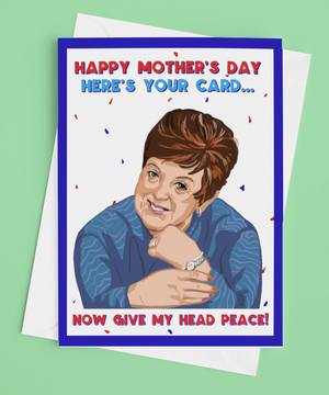 
            
                Load image into Gallery viewer, Give My Head Peace Mother&amp;#39;s Day Card
            
        