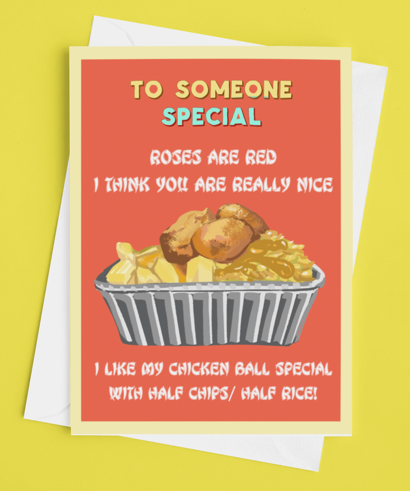 
            
                Load image into Gallery viewer, &amp;#39;Chicken Ball Special&amp;#39; Valentines Day Card by Derry Nice Things
            
        