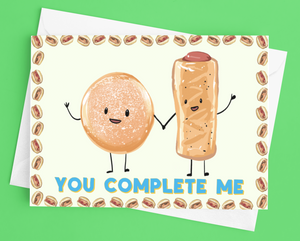 
            
                Load image into Gallery viewer, &amp;#39;Sausage Roll Bap&amp;#39; Valentines Day card by Derry Nice Things
            
        