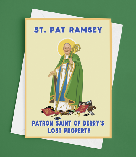 
            
                Load image into Gallery viewer, Pat Ramsey Derry St. Patrick&amp;#39;s Day Greetings Card
            
        