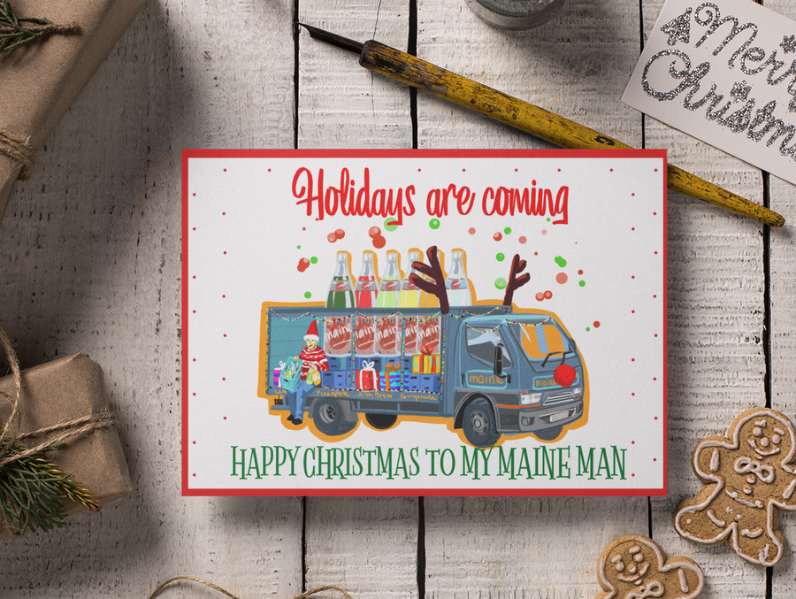 Maine Man Christmas Card