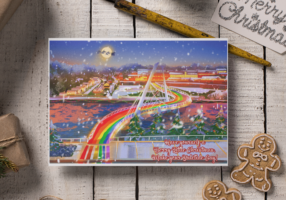 
            
                Load image into Gallery viewer, Have Yourself a Derry Little Christmas... Make Your Yuletide Gay! Derry Christmas Card
            
        